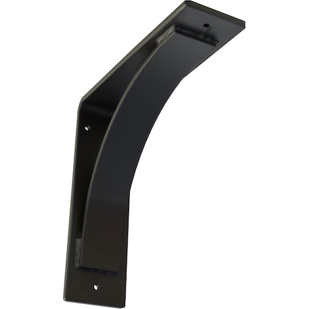 Ekena Millwork Morris Steel Bracket, Powder Coated Black 3"W x 10"D x 10"H BKTM03X10X10MOPBL